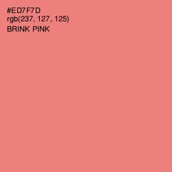 #ED7F7D - Brink Pink Color Image